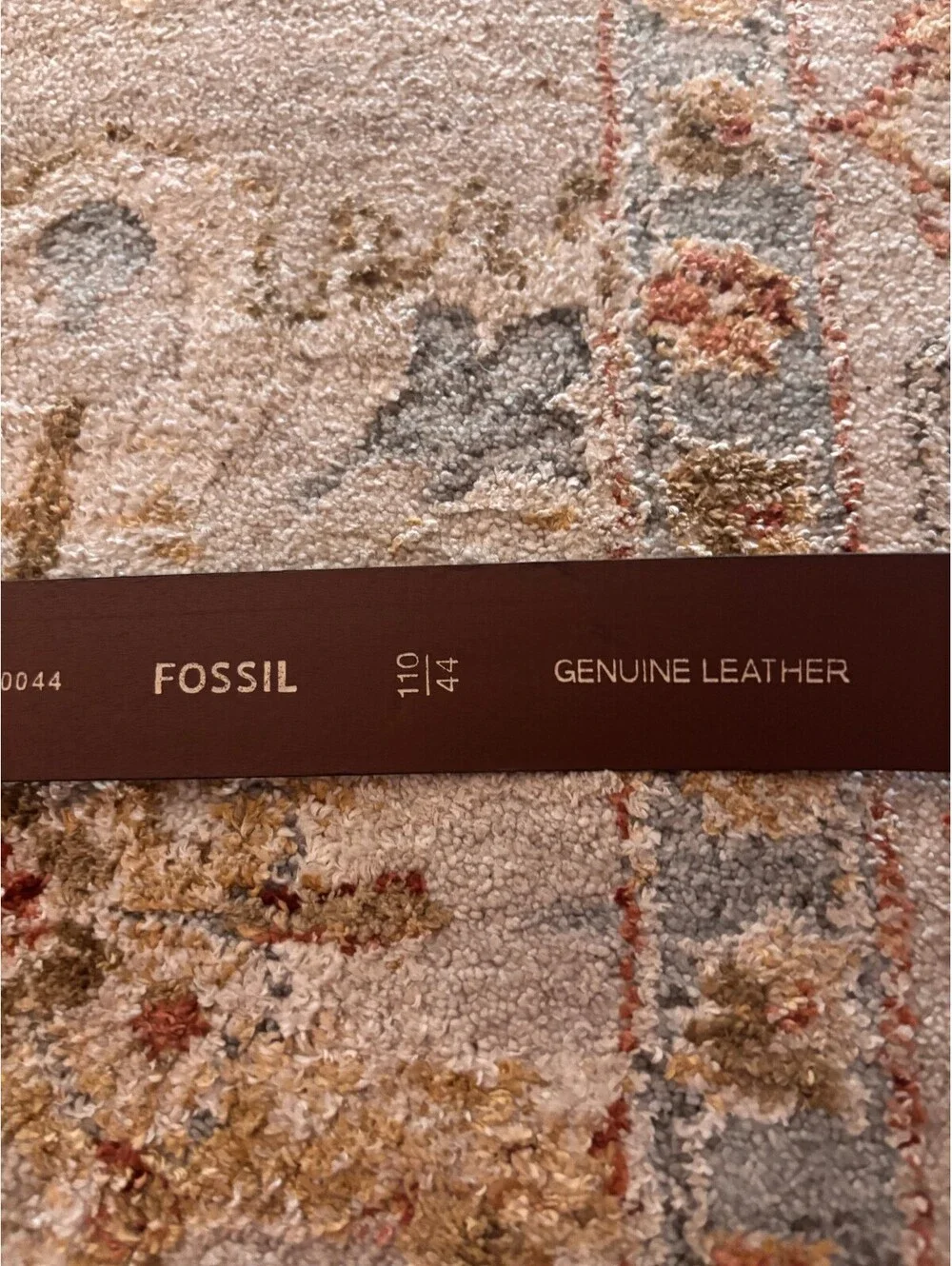 Fossil Genuine Leather Brown Belt Size 44/110